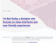 Tablet Screenshot of bendarby.co.uk